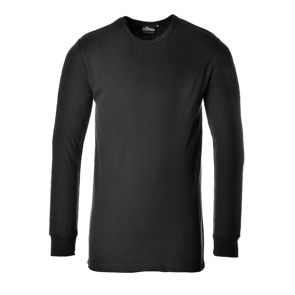 B123 Thermal T-Shirt Long Sleeve Black