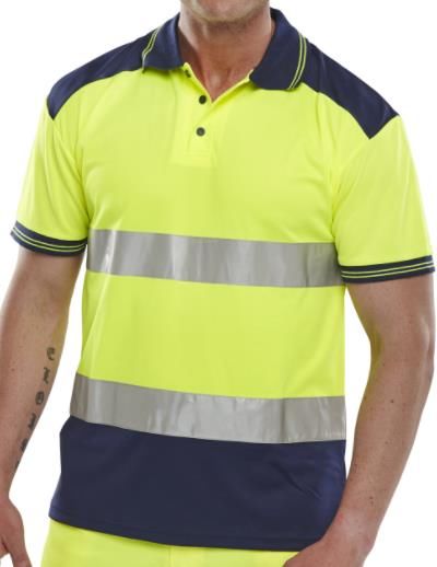 CPKSTTENSY Polo Shirt HiViz Yw/Ny (S)